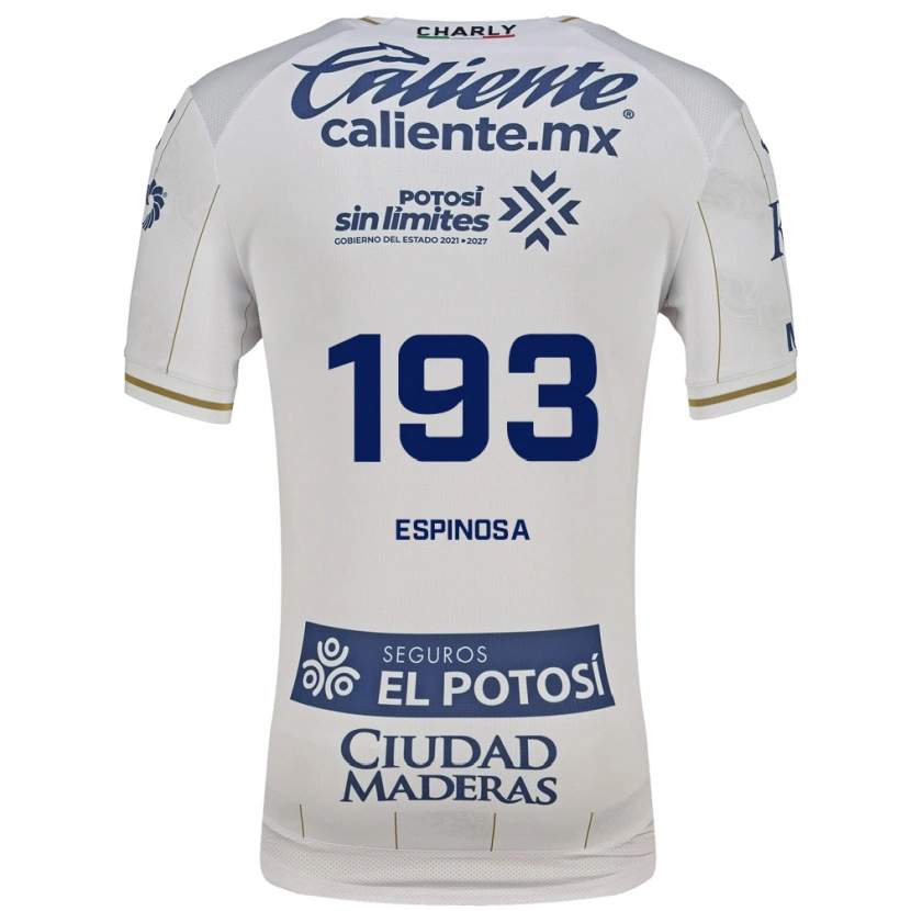 Danxen Heren Erick Espinosa #193 Wit Blauw Uitshirt Uittenue 2026/27 T-Shirt