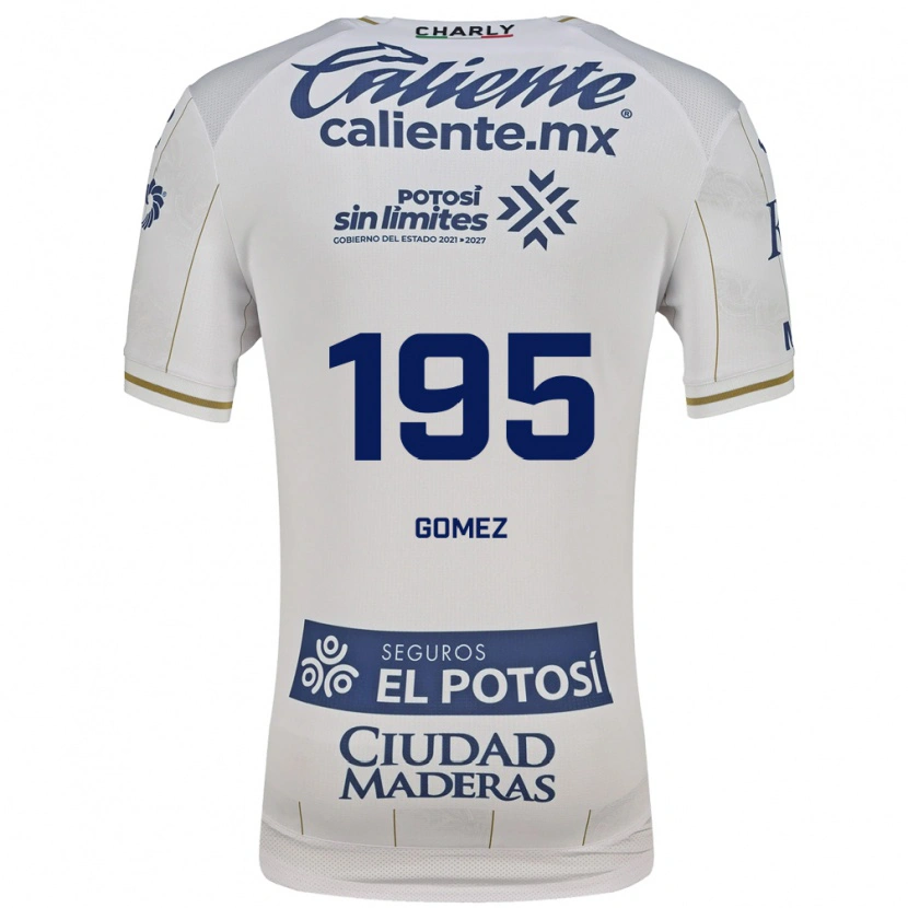 Danxen Heren Isaác Gómez #195 Wit Blauw Uitshirt Uittenue 2026/27 T-Shirt