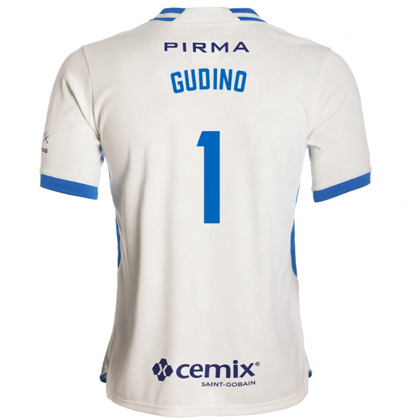 Danxen Heren Andrés Gudiño #1 Wit Blauw Rood Uitshirt Uittenue 2026/27 T-Shirt
