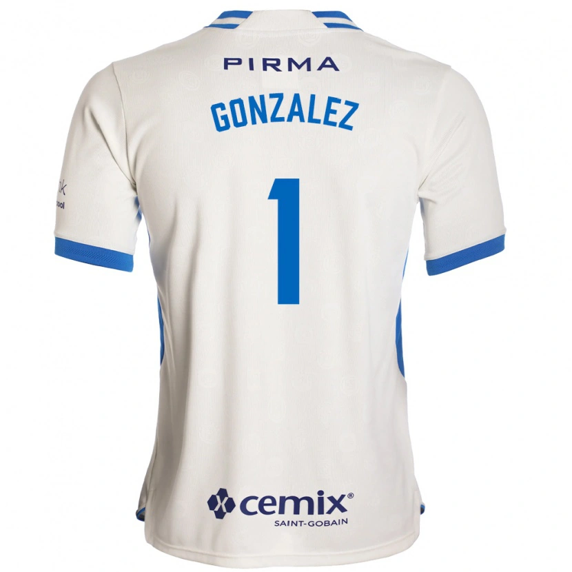 Danxen Heren Itzayana Gonzalez #1 Wit Blauw Rood Uitshirt Uittenue 2026/27 T-Shirt