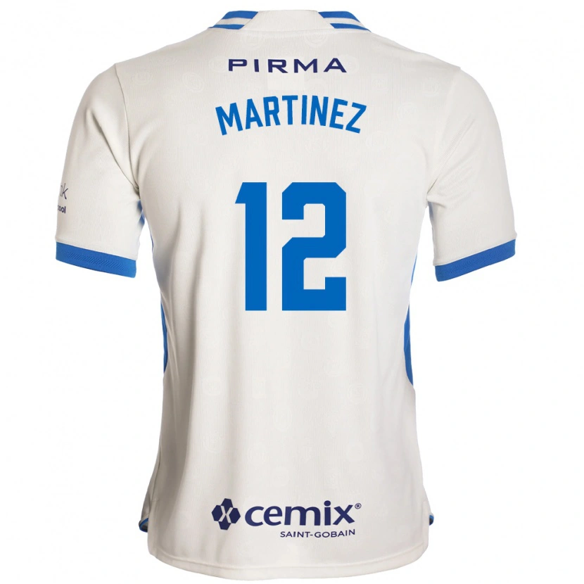 Danxen Heren Jose Joaquin Martinez #12 Wit Blauw Rood Uitshirt Uittenue 2026/27 T-Shirt