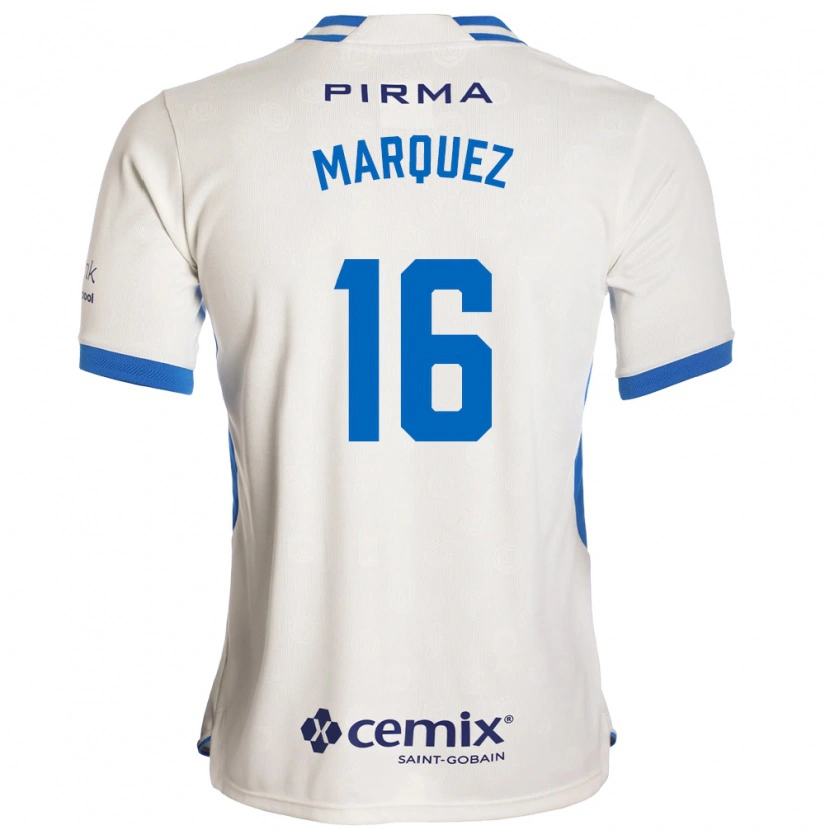 Danxen Heren Jeremy Márquez #16 Wit Blauw Rood Uitshirt Uittenue 2026/27 T-Shirt