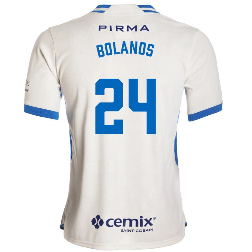 Danxen Heren Jatziry Bolanos #24 Wit Blauw Rood Uitshirt Uittenue 2026/27 T-Shirt