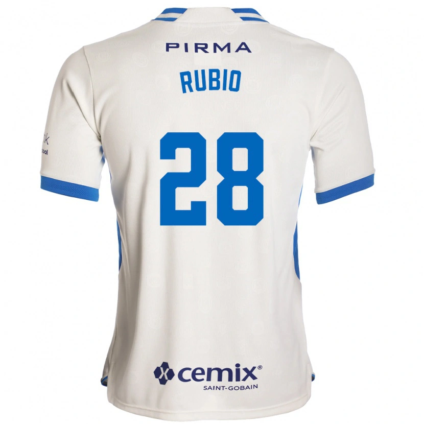 Danxen Heren Raymundo Rubio #28 Wit Blauw Rood Uitshirt Uittenue 2026/27 T-Shirt