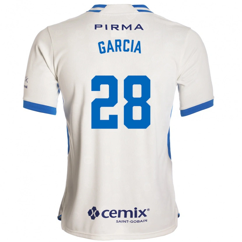 Danxen Heren Ana Garcia #28 Wit Blauw Rood Uitshirt Uittenue 2026/27 T-Shirt