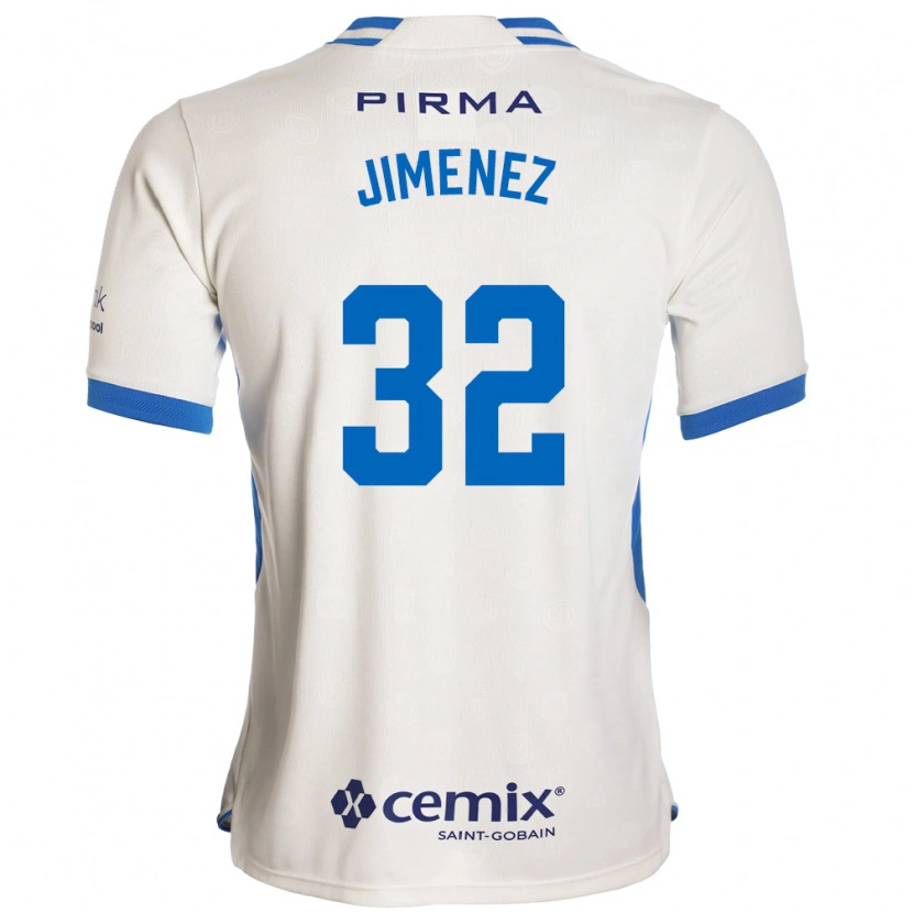 Danxen Heren Cristian Jiménez #32 Wit Blauw Rood Uitshirt Uittenue 2026/27 T-Shirt