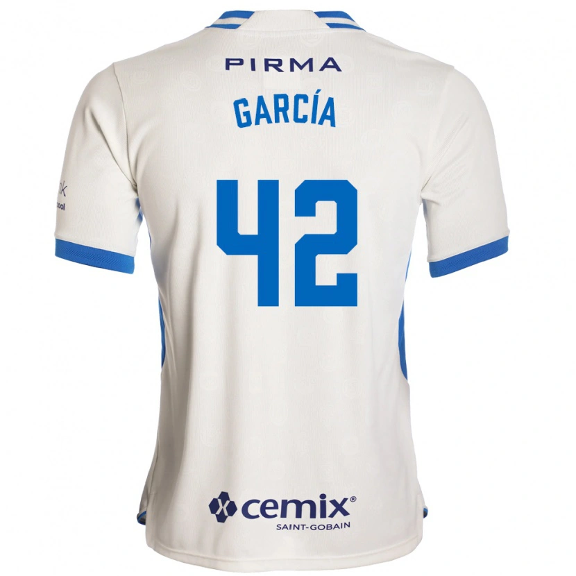 Danxen Heren Jorge García #42 Wit Blauw Rood Uitshirt Uittenue 2026/27 T-Shirt