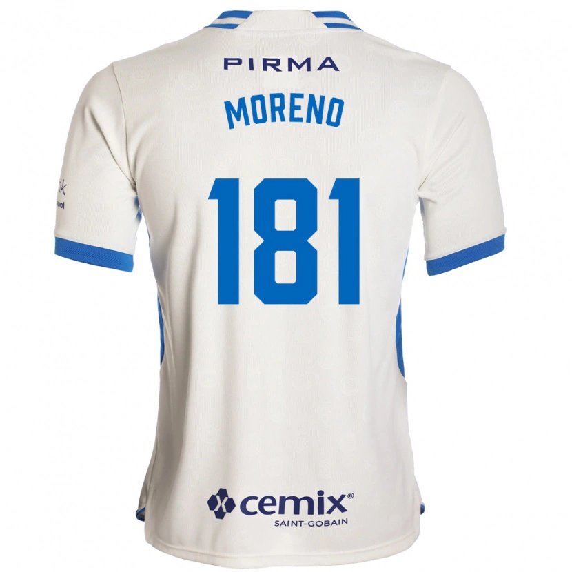 Danxen Heren Roberto Moreno #181 Wit Blauw Rood Uitshirt Uittenue 2026/27 T-Shirt