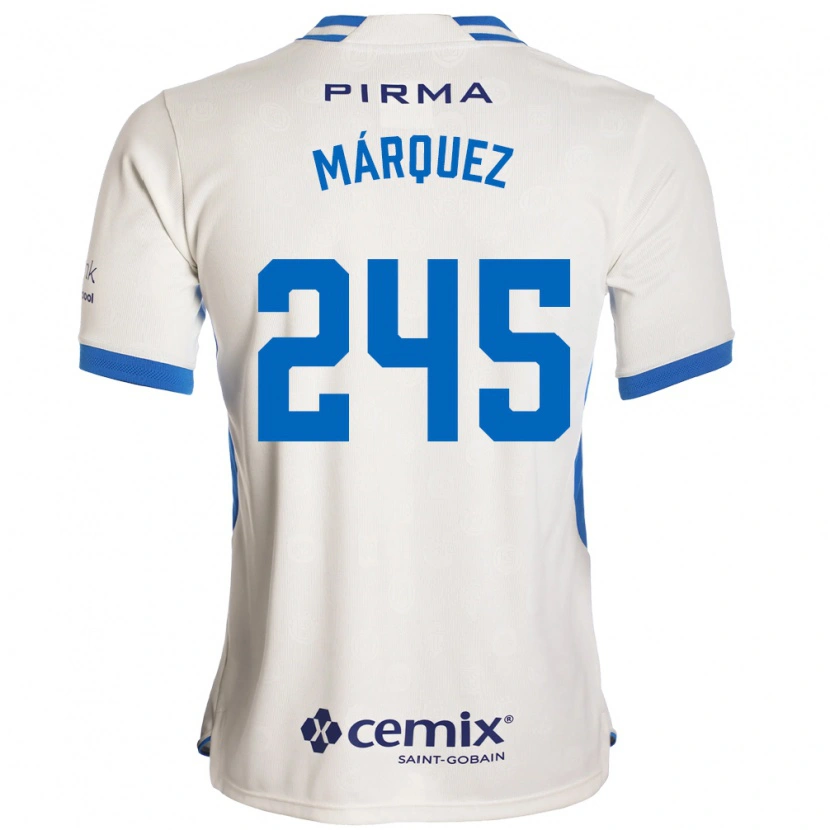 Danxen Heren Víctor Márquez #245 Wit Blauw Rood Uitshirt Uittenue 2026/27 T-Shirt