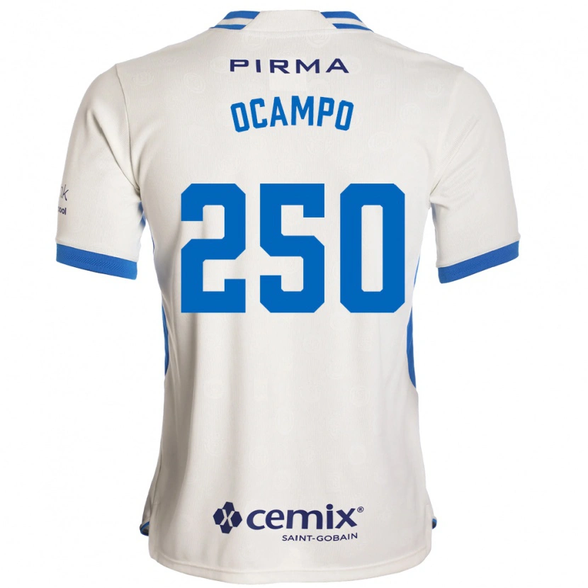 Danxen Heren Diego Ocampo #250 Wit Blauw Rood Uitshirt Uittenue 2026/27 T-Shirt