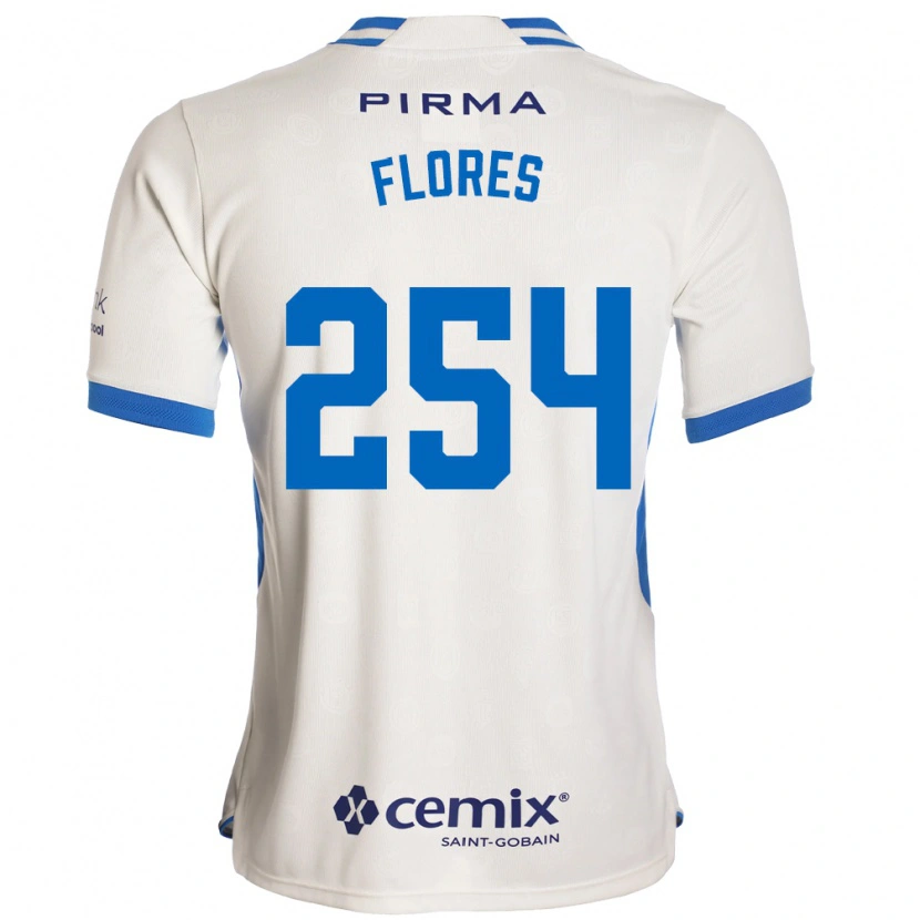 Danxen Heren Derek Flores #254 Wit Blauw Rood Uitshirt Uittenue 2026/27 T-Shirt