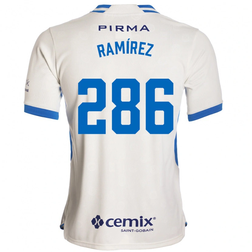 Danxen Heren Mauricio Ramírez #286 Wit Blauw Rood Uitshirt Uittenue 2026/27 T-Shirt
