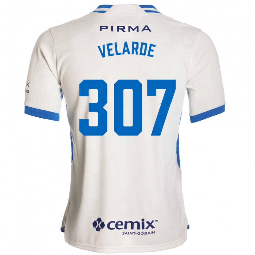 Danxen Heren Juan Velarde #307 Wit Blauw Rood Uitshirt Uittenue 2026/27 T-Shirt