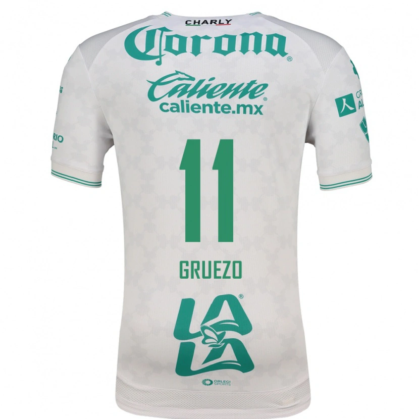Danxen Heren Carlos Gruezo #11 Lichtgroen Wit Uitshirt Uittenue 2026/27 T-Shirt