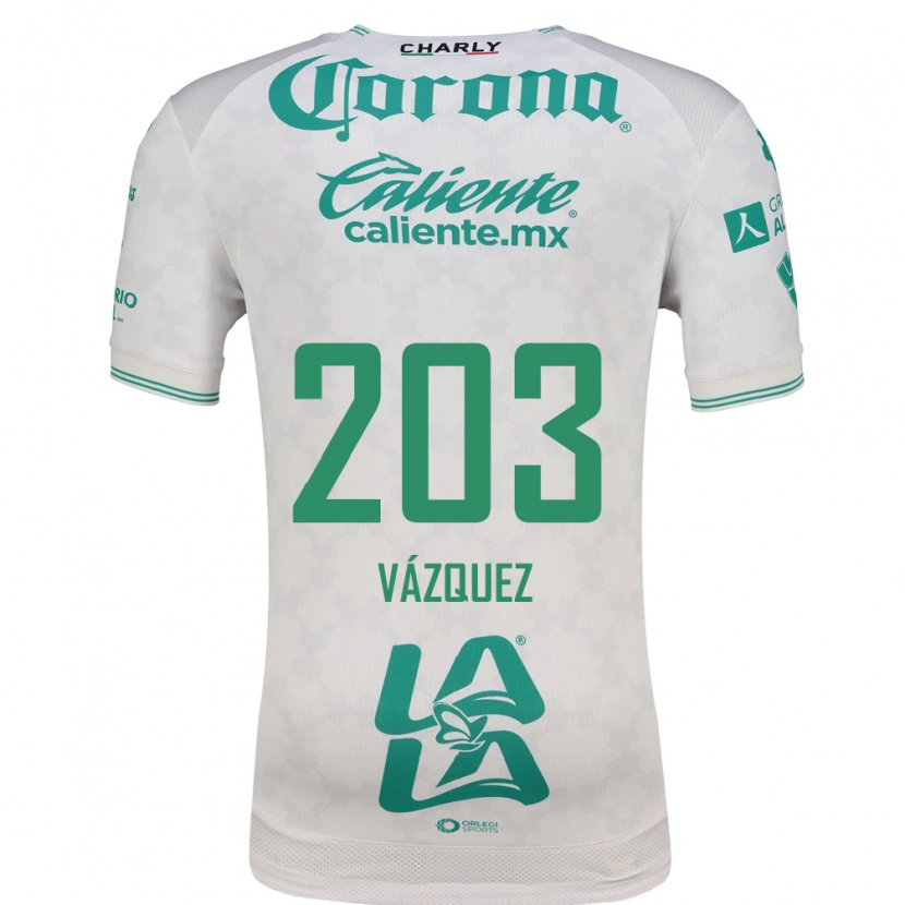 Danxen Heren Ángel Vázquez #203 Lichtgroen Wit Uitshirt Uittenue 2026/27 T-Shirt