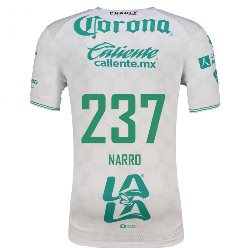 Danxen Heren Ernesto Narro #237 Lichtgroen Wit Uitshirt Uittenue 2026/27 T-Shirt