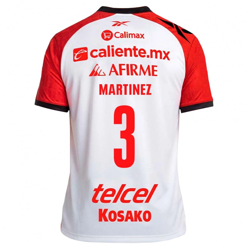 Danxen Heren Nathaly Martinez #3 Wit Zwart Rood Uitshirt Uittenue 2026/27 T-Shirt