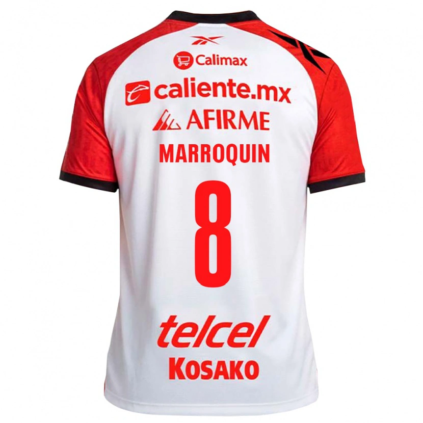 Danxen Heren Ammanda Marroquin #8 Wit Zwart Rood Uitshirt Uittenue 2026/27 T-Shirt