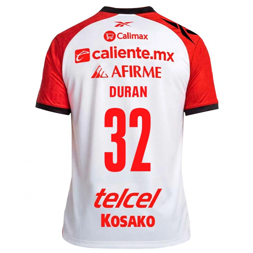 Danxen Heren Ailed Duran #32 Wit Zwart Rood Uitshirt Uittenue 2026/27 T-Shirt