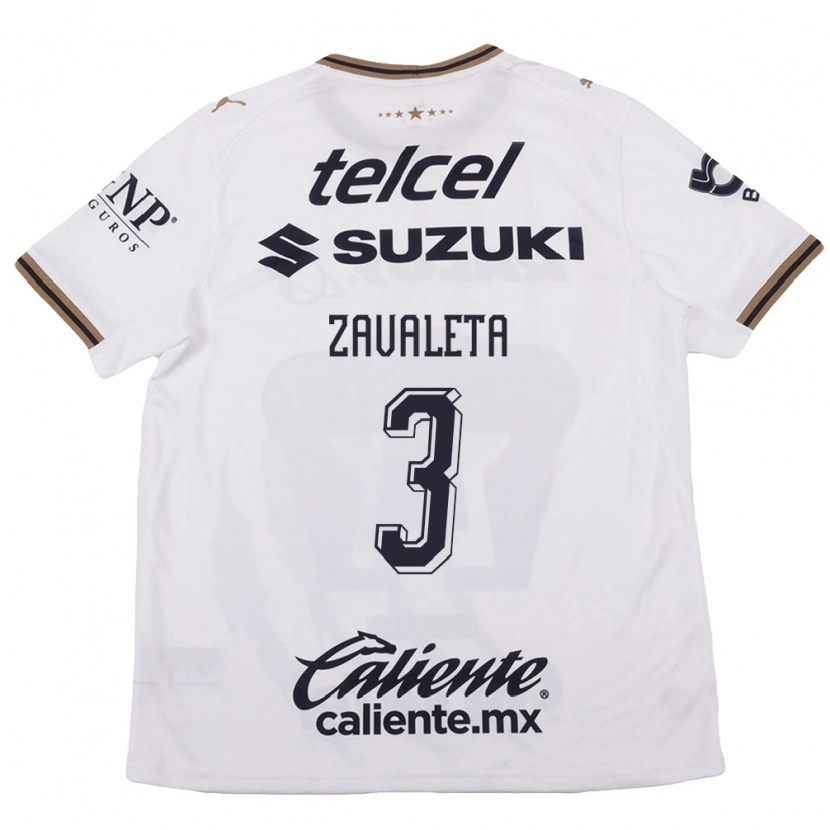 Danxen Heren Rebeca Zavaleta #3 Wit Zwart Bruin Uitshirt Uittenue 2026/27 T-Shirt