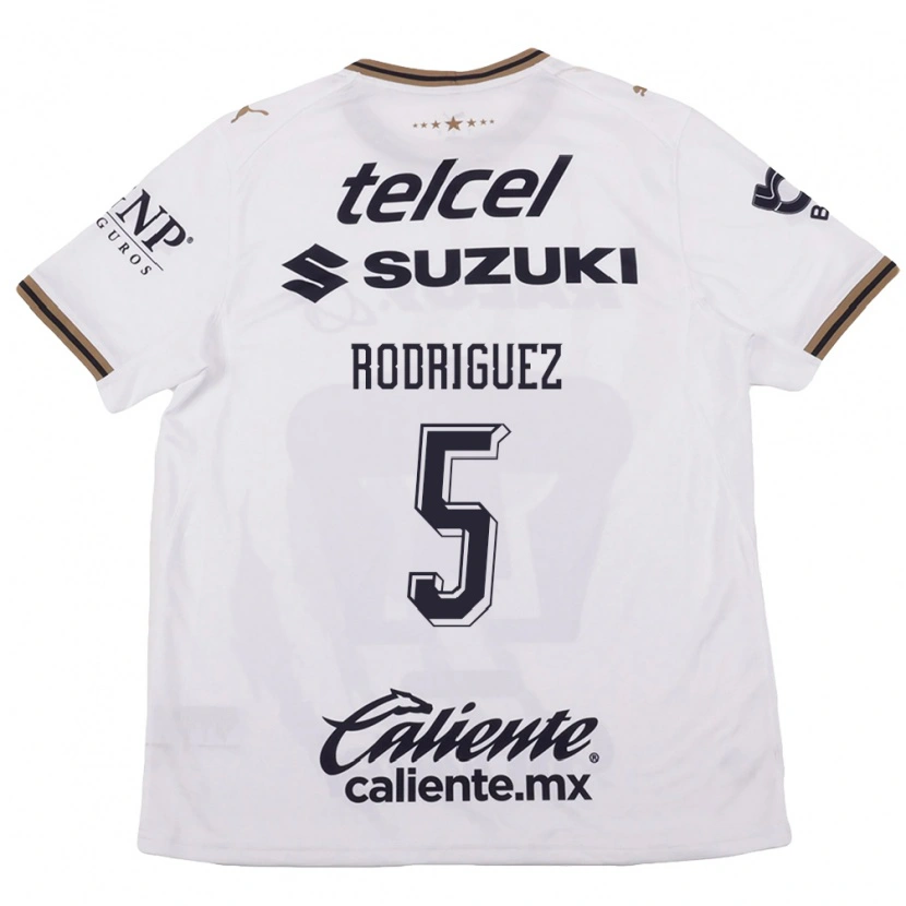 Danxen Heren Jeronimo Rodriguez #5 Wit Zwart Bruin Uitshirt Uittenue 2026/27 T-Shirt