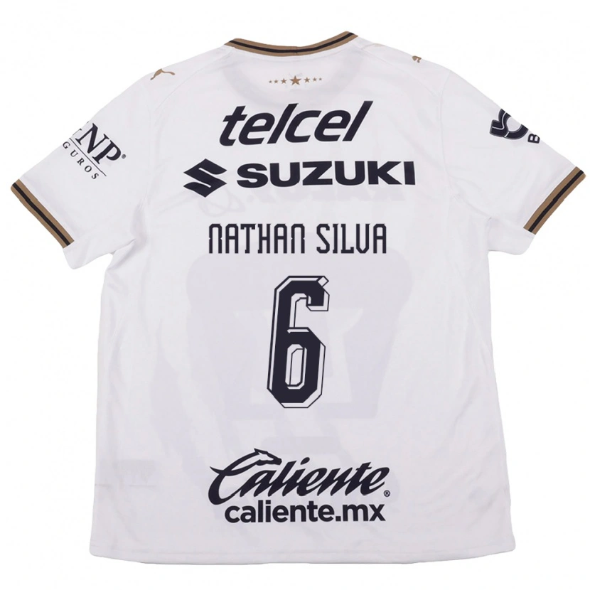 Danxen Heren Nathan Silva #6 Wit Zwart Bruin Uitshirt Uittenue 2026/27 T-Shirt