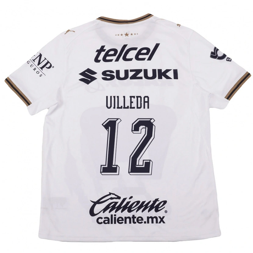 Danxen Heren Melany Villeda #12 Wit Zwart Bruin Uitshirt Uittenue 2026/27 T-Shirt