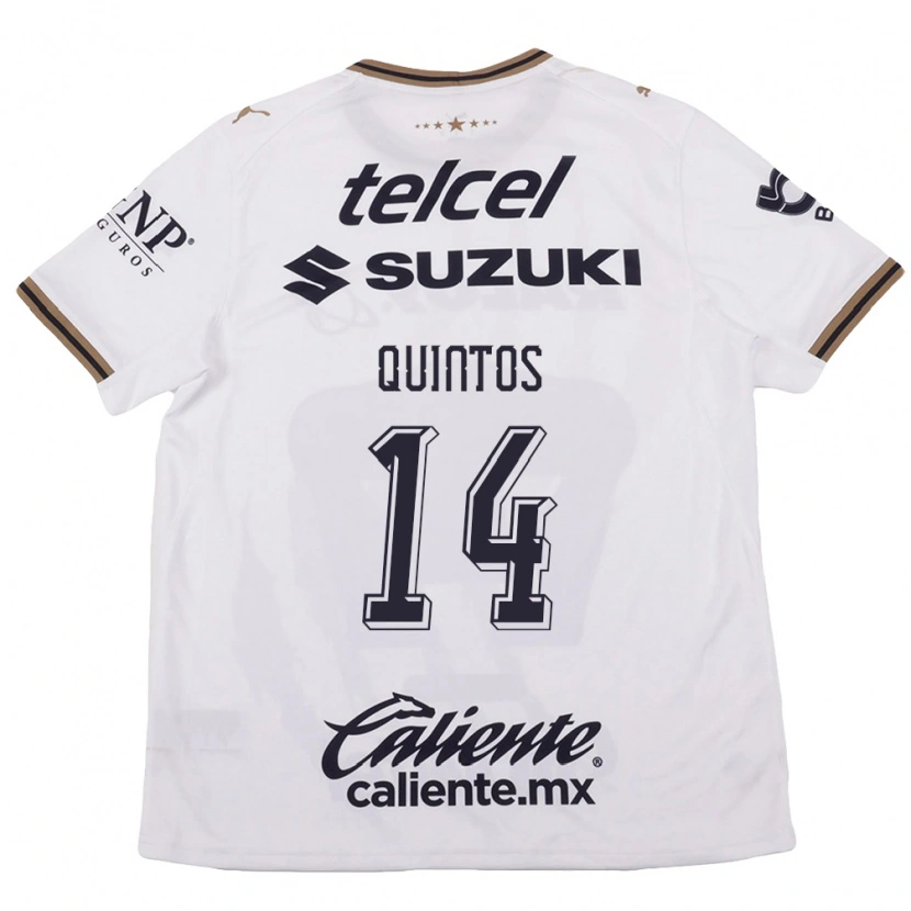 Danxen Heren Bibiana Quintos #14 Wit Zwart Bruin Uitshirt Uittenue 2026/27 T-Shirt