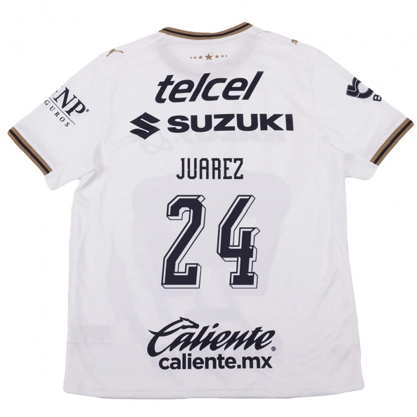 Danxen Heren Gabriela Juarez #24 Wit Zwart Bruin Uitshirt Uittenue 2026/27 T-Shirt