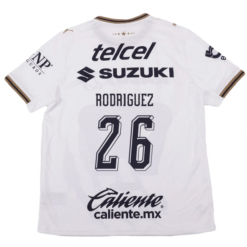 Danxen Heren Lucia Rodriguez #26 Wit Zwart Bruin Uitshirt Uittenue 2026/27 T-Shirt