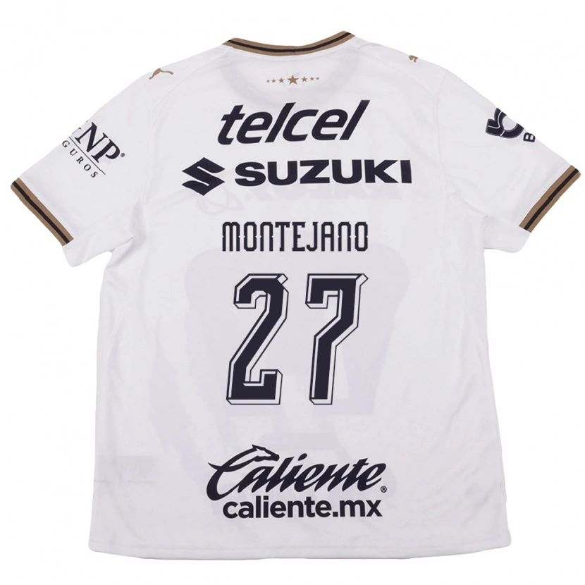 Danxen Heren Emanuel Montejano #27 Wit Zwart Bruin Uitshirt Uittenue 2026/27 T-Shirt