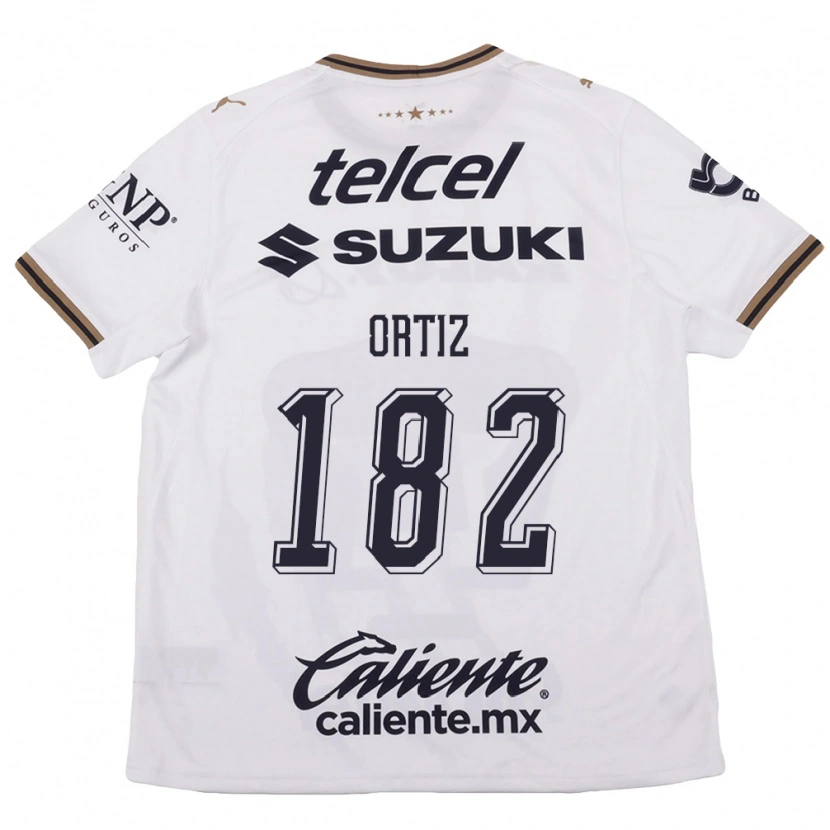 Danxen Heren Jorge Ortiz #182 Wit Zwart Bruin Uitshirt Uittenue 2026/27 T-Shirt