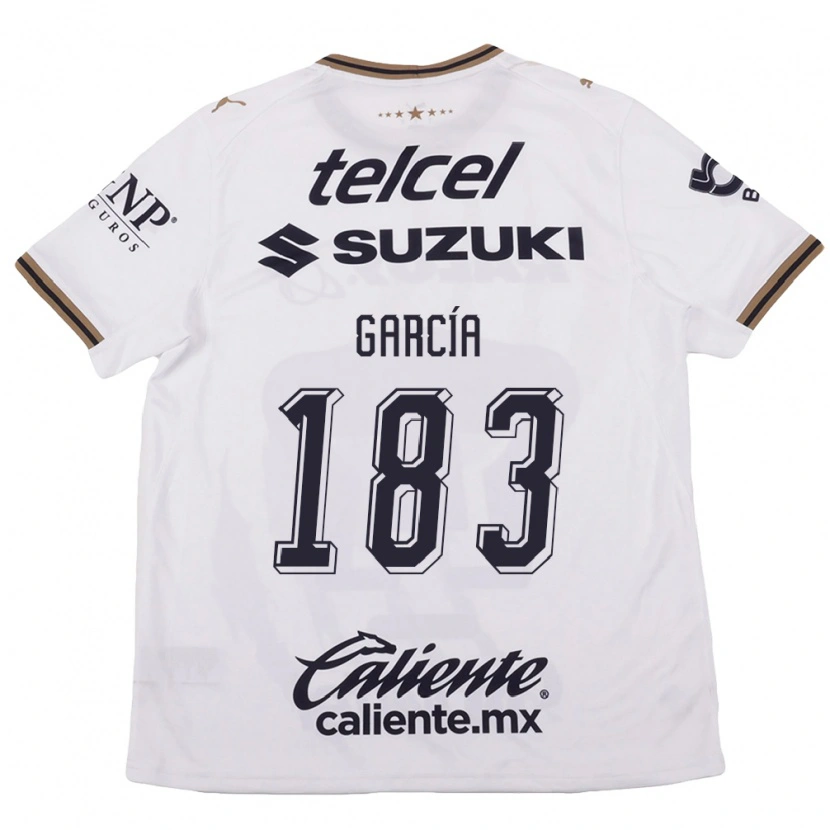 Danxen Heren Carlos García #183 Wit Zwart Bruin Uitshirt Uittenue 2026/27 T-Shirt