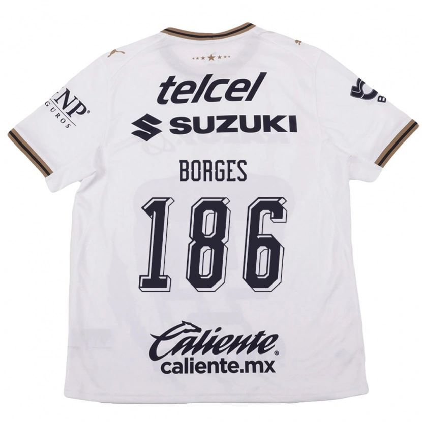 Danxen Heren Kevin Borges #186 Wit Zwart Bruin Uitshirt Uittenue 2026/27 T-Shirt