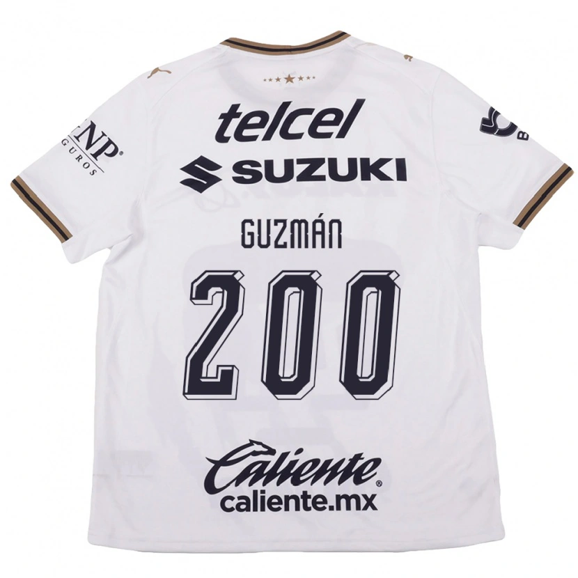 Danxen Heren Alan Guzmán #200 Wit Zwart Bruin Uitshirt Uittenue 2026/27 T-Shirt