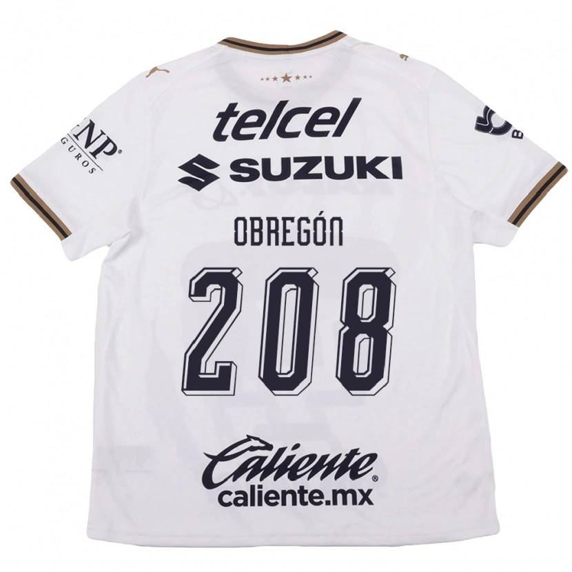 Danxen Heren Jaime Obregón #208 Wit Zwart Bruin Uitshirt Uittenue 2026/27 T-Shirt