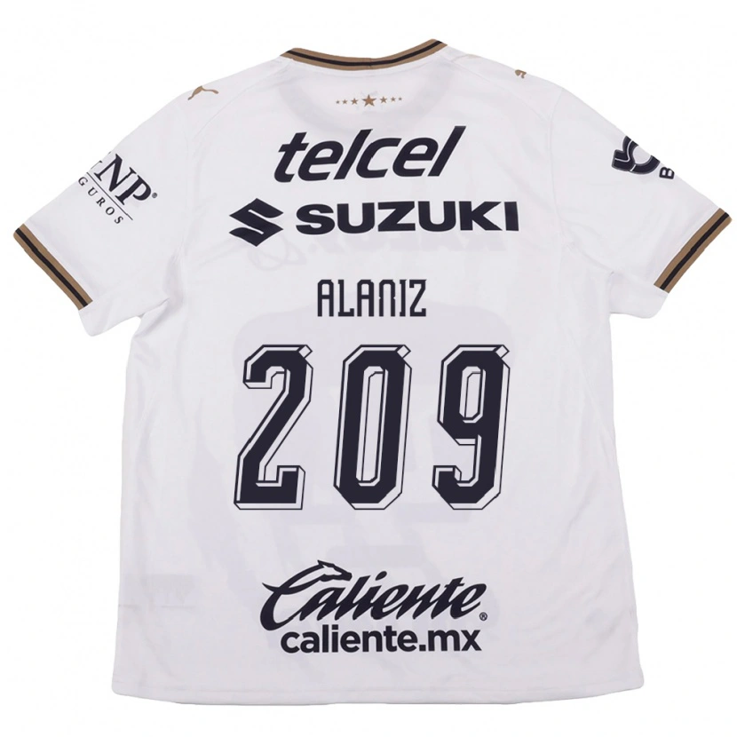 Danxen Heren Jorge Alaniz #209 Wit Zwart Bruin Uitshirt Uittenue 2026/27 T-Shirt