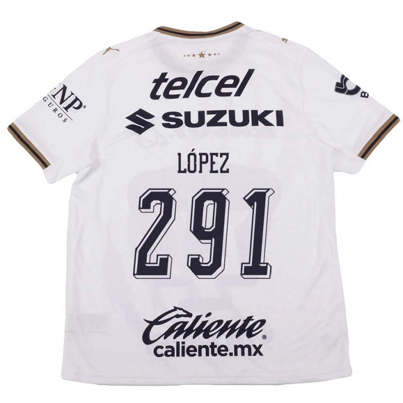 Danxen Heren Javier López #291 Wit Zwart Bruin Uitshirt Uittenue 2026/27 T-Shirt