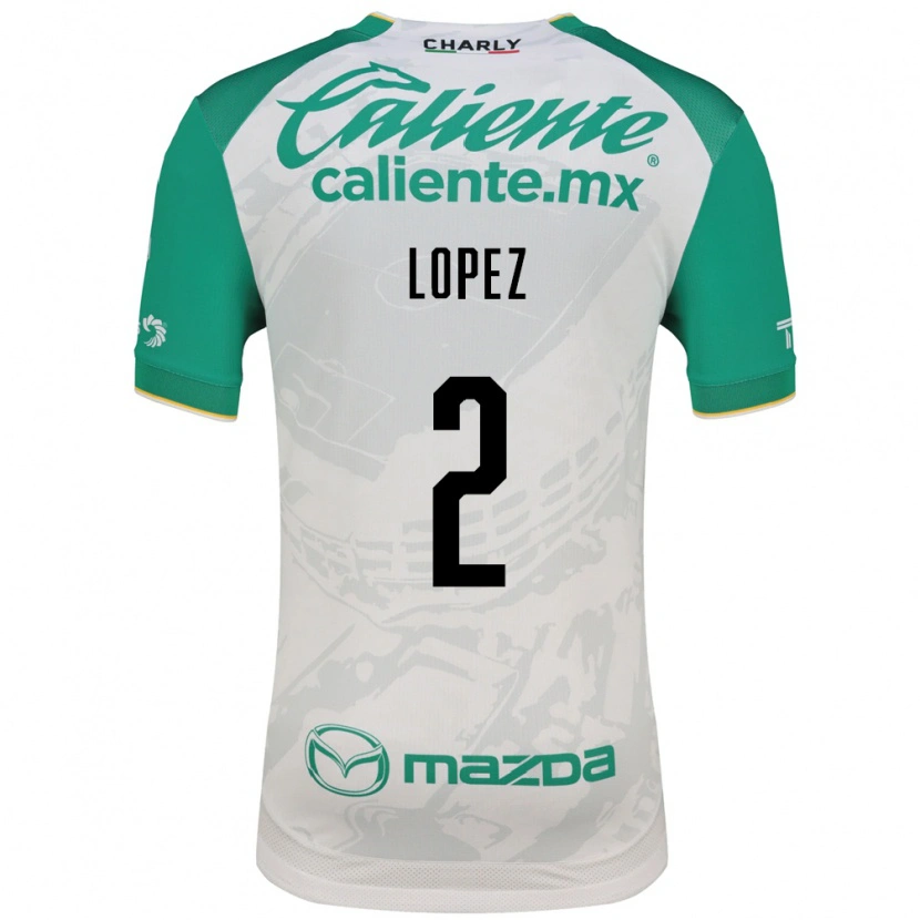 Danxen Heren Vanessa Lopez #2 Lichtgroen Wit Uitshirt Uittenue 2026/27 T-Shirt