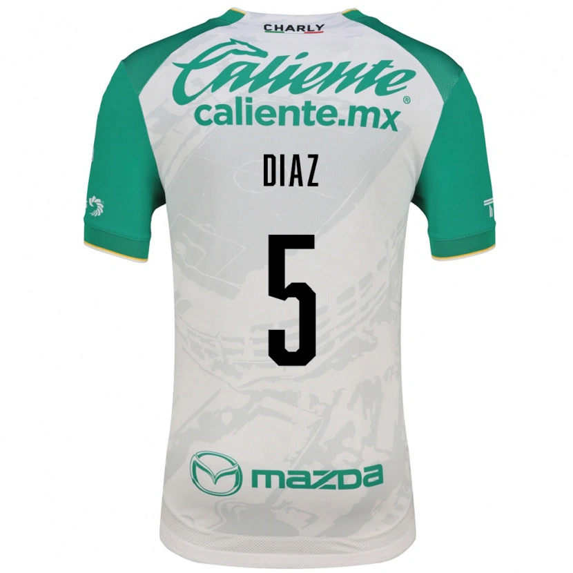 Danxen Heren Brenda Díaz #5 Lichtgroen Wit Uitshirt Uittenue 2026/27 T-Shirt