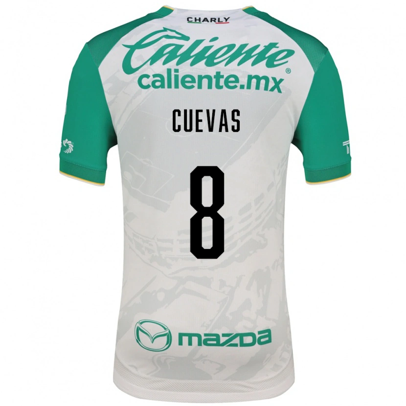 Danxen Heren Lucero Cuevas #8 Lichtgroen Wit Uitshirt Uittenue 2026/27 T-Shirt