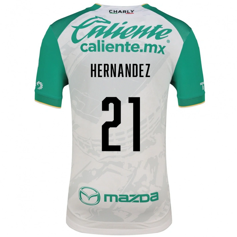 Danxen Heren Alexa Hernández #21 Lichtgroen Wit Uitshirt Uittenue 2026/27 T-Shirt