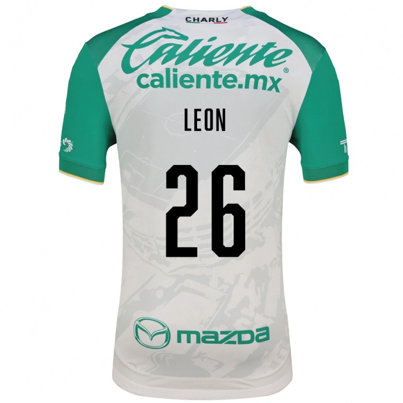 Danxen Heren Armando León #26 Lichtgroen Wit Uitshirt Uittenue 2026/27 T-Shirt