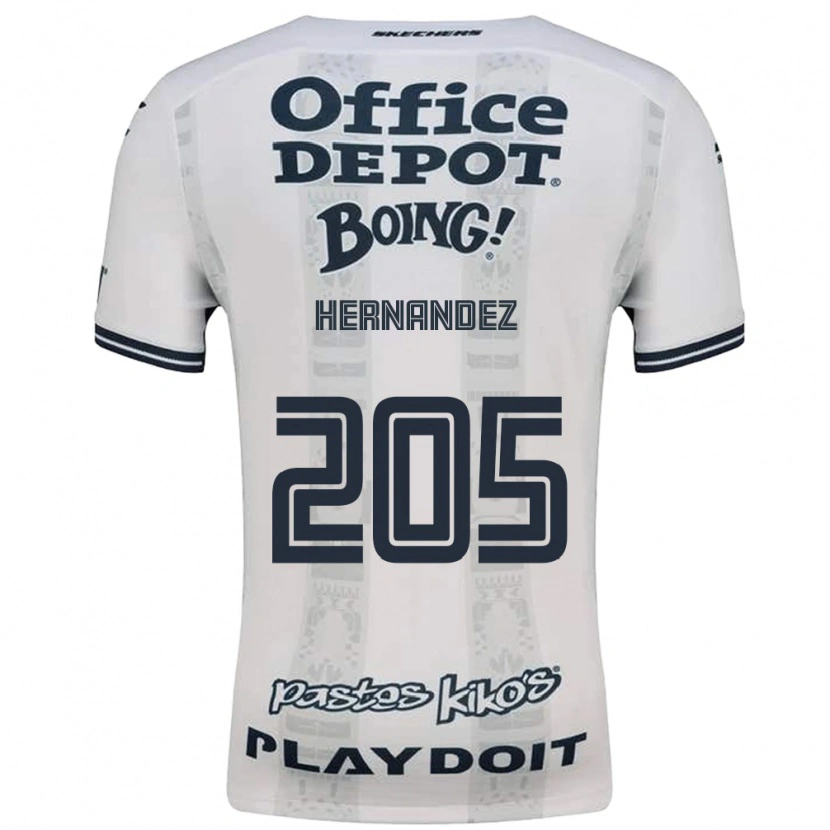 Danxen Heren Sergio Hernández #205 Rood Wit Zwart Uitshirt Uittenue 2026/27 T-Shirt