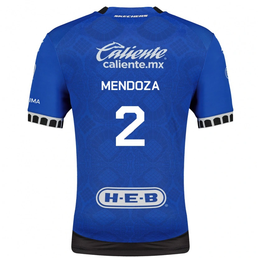 Danxen Heren Omar Mendoza #2 Koninklijk Blauw Wit Zwart Uitshirt Uittenue 2026/27 T-Shirt