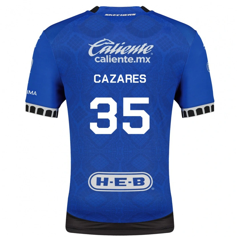 Danxen Heren Juan Cázares #35 Koninklijk Blauw Wit Zwart Uitshirt Uittenue 2026/27 T-Shirt