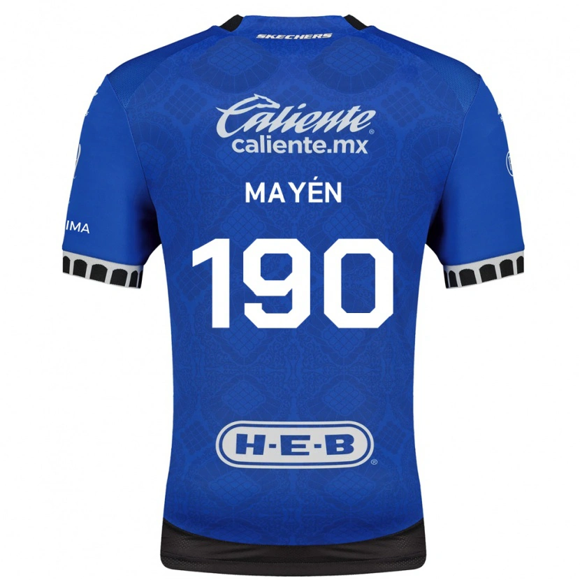 Danxen Heren Eduardo Mayén #190 Koninklijk Blauw Wit Zwart Uitshirt Uittenue 2026/27 T-Shirt
