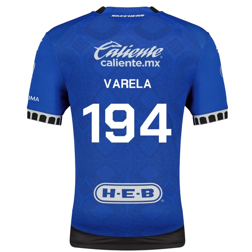 Danxen Heren José Varela #194 Koninklijk Blauw Wit Zwart Uitshirt Uittenue 2026/27 T-Shirt
