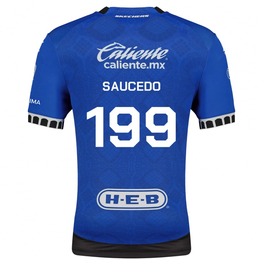 Danxen Heren Christian Saucedo #199 Koninklijk Blauw Wit Zwart Uitshirt Uittenue 2026/27 T-Shirt
