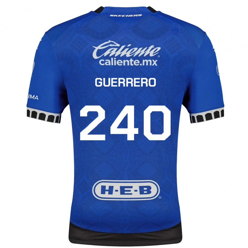 Danxen Heren Tlaloc Guerrero #240 Koninklijk Blauw Wit Zwart Uitshirt Uittenue 2026/27 T-Shirt
